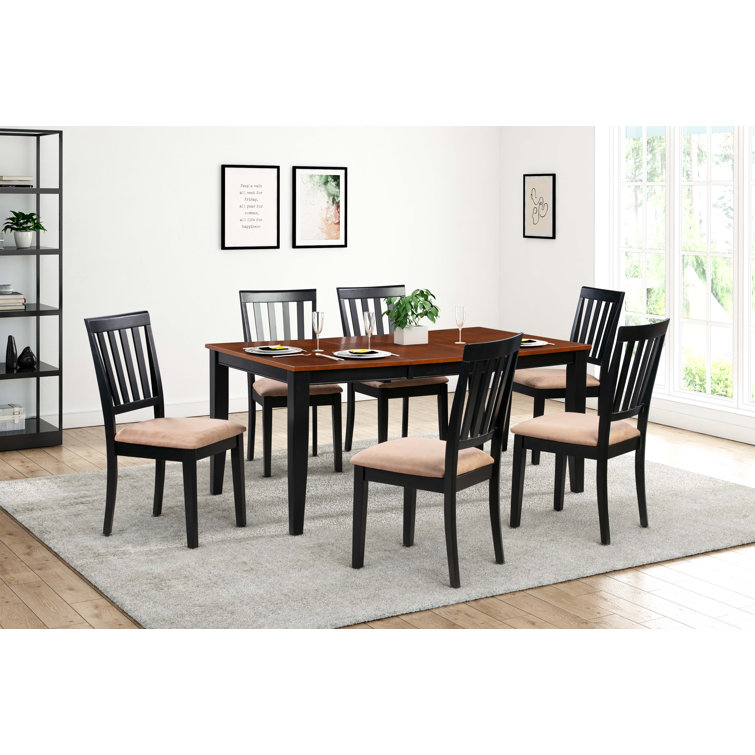 August Grove® Leisa Butterfly Leaf Solid Wood Dining Set | Wayfair