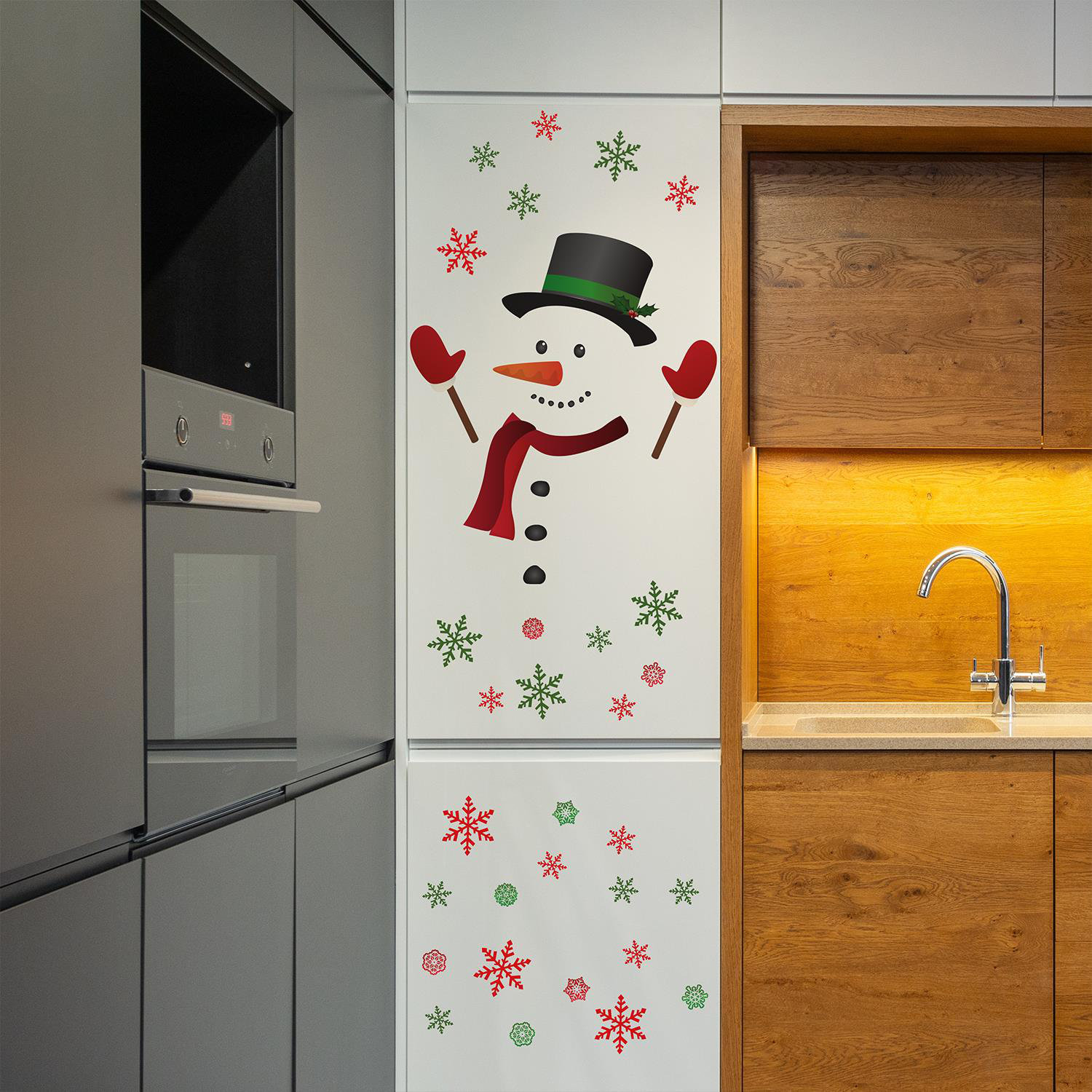 The Holiday Aisle® Happy Snowman Wall Decal Wayfair