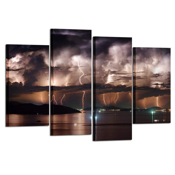 First Strike Giclee Canvas Storm Picture Wall Art 