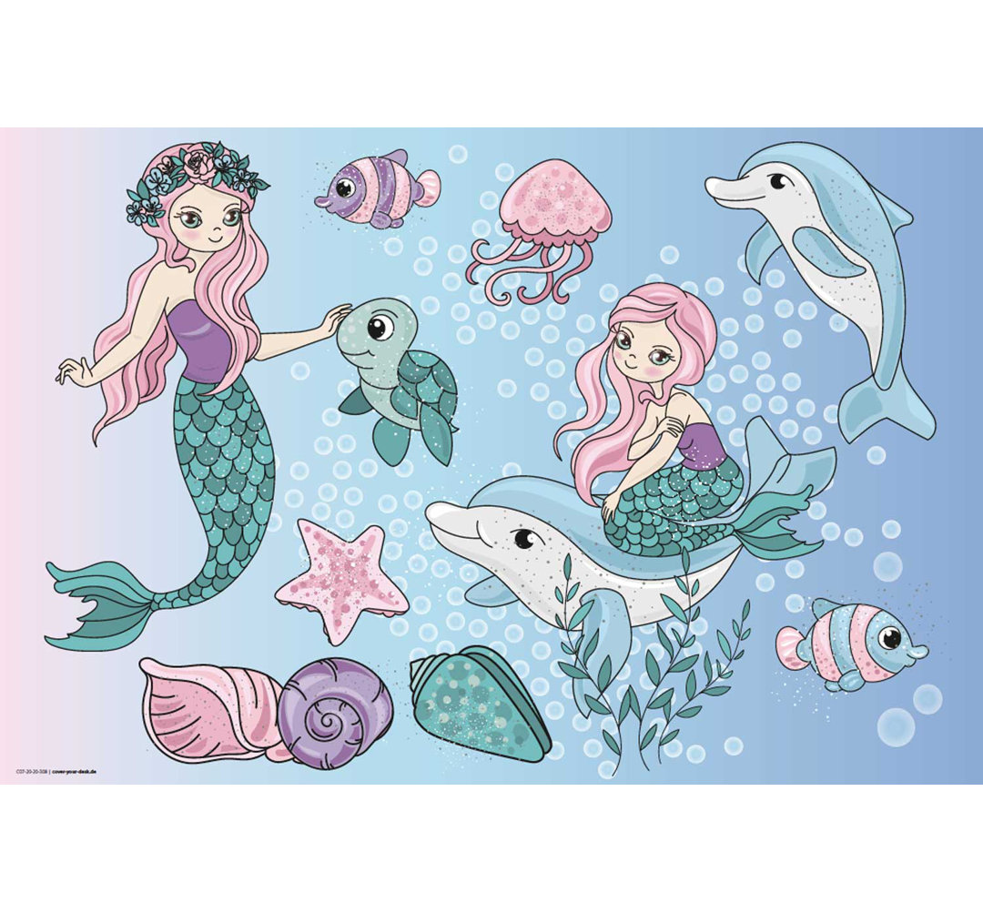 cover-your-desk.de Schreibtischunterlage Mermaids 