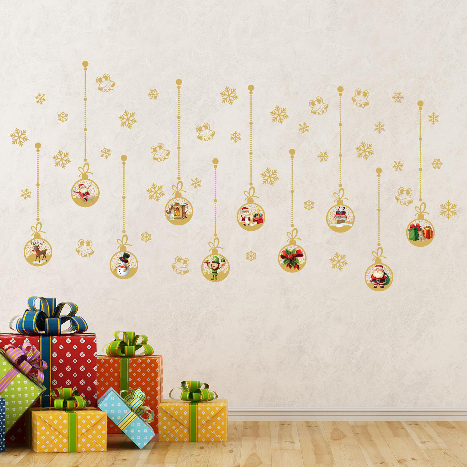 The Holiday Aisle® Ornaments Wall Decal Wayfair