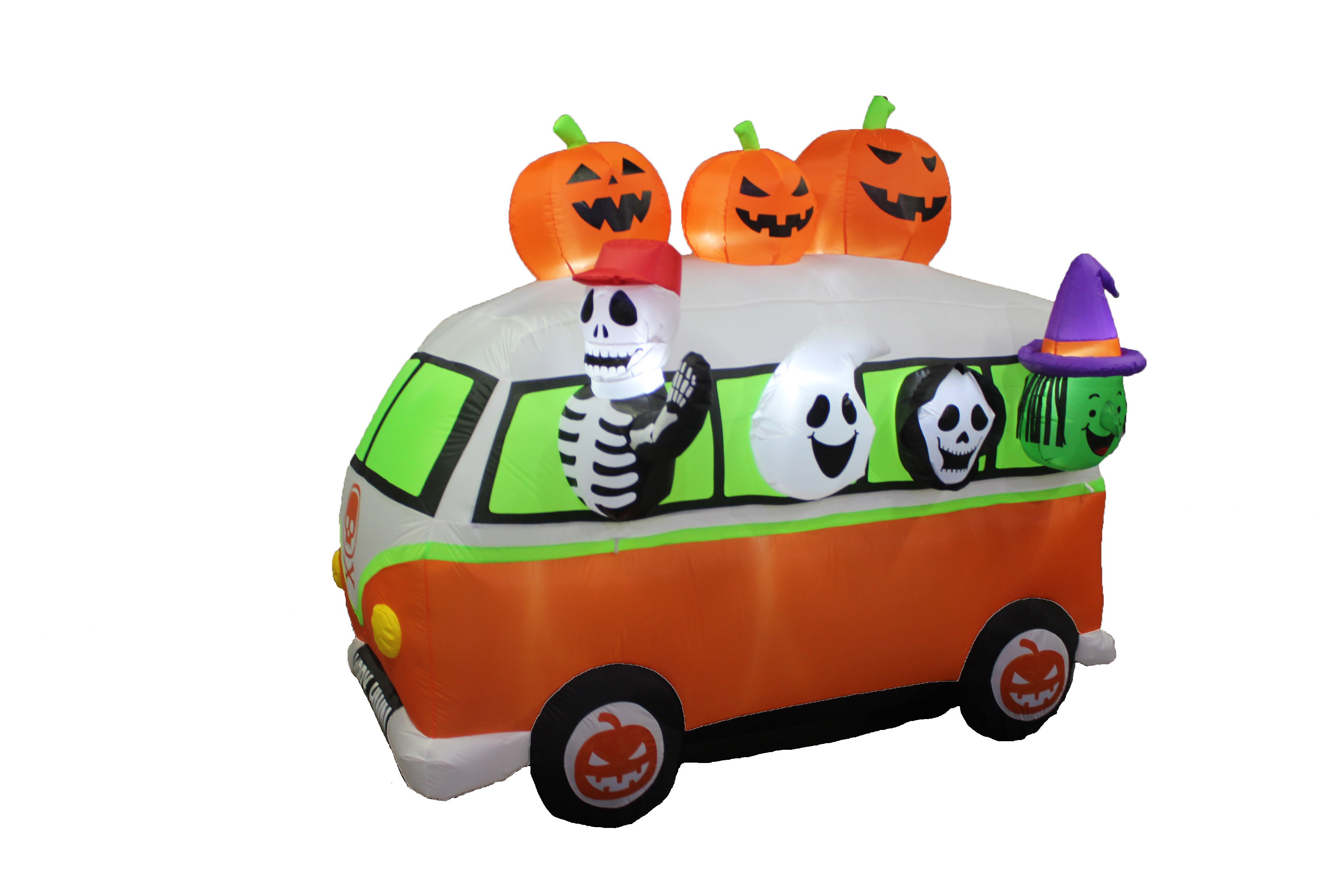 The Holiday Aisle® Halloween Bus Inflatable Wayfair