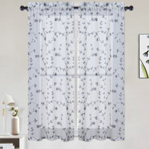 Wayfair | Gray & Silver Valances & Kitchen Curtains You'll ...