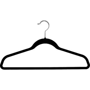 Black Non-Slip Hangers 360 Degree Swivel Chrome Hook Hold Up To 10 Lbs Ultra Thin 6mm Space Saving Flocking Hangers for Premium Suit Coats Jackets Pants and Dress Clothes 50 Pack Velvet Hangers 