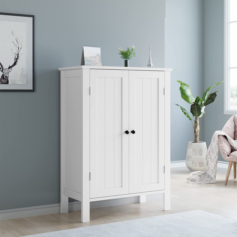 Lark Manor Olender Freestanding Bathroom Cabinet & Reviews | Wayfair