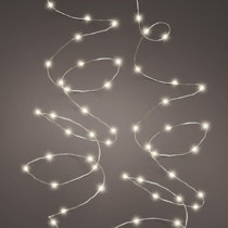 5.5m 18ft 224 LED Cool White Snowflake Curtain Wire String Lights 