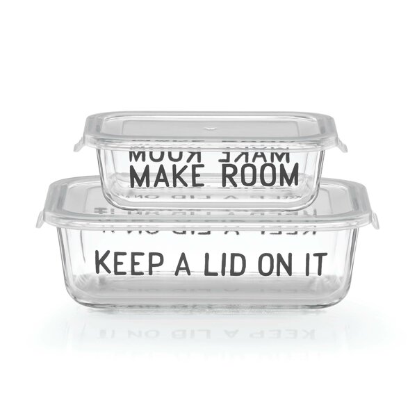 kate spade new york All in Good Taste Rectangular Food Storage Containers,  Set of 2 & Reviews | Perigold