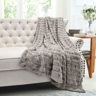 Premium Longhair Mohair Plaid Blanket Bedspread& 2 pillow cases hand knit Beige 