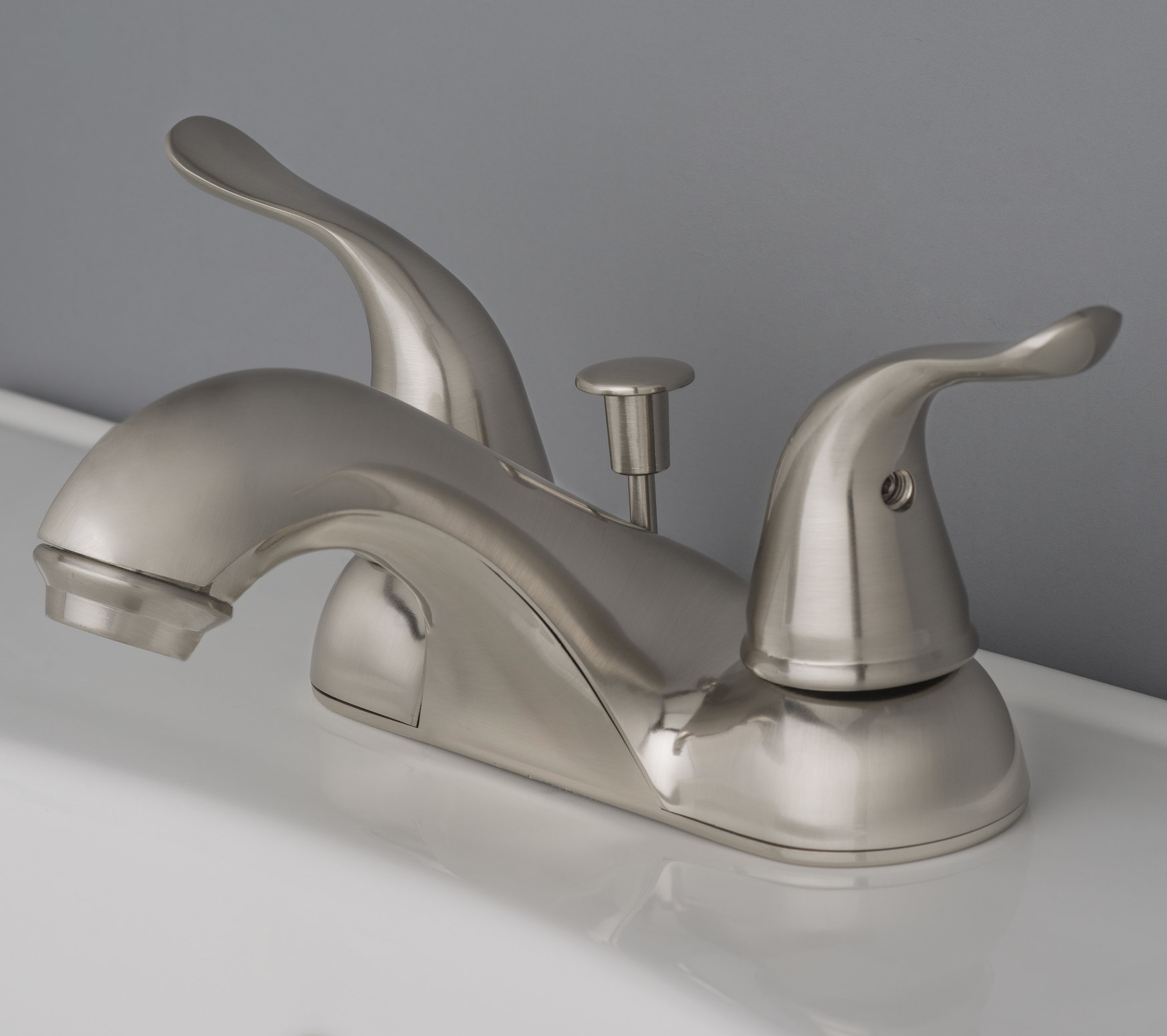 LagunaBrass Centerset Faucet 2handle Bathroom Faucet with Drain