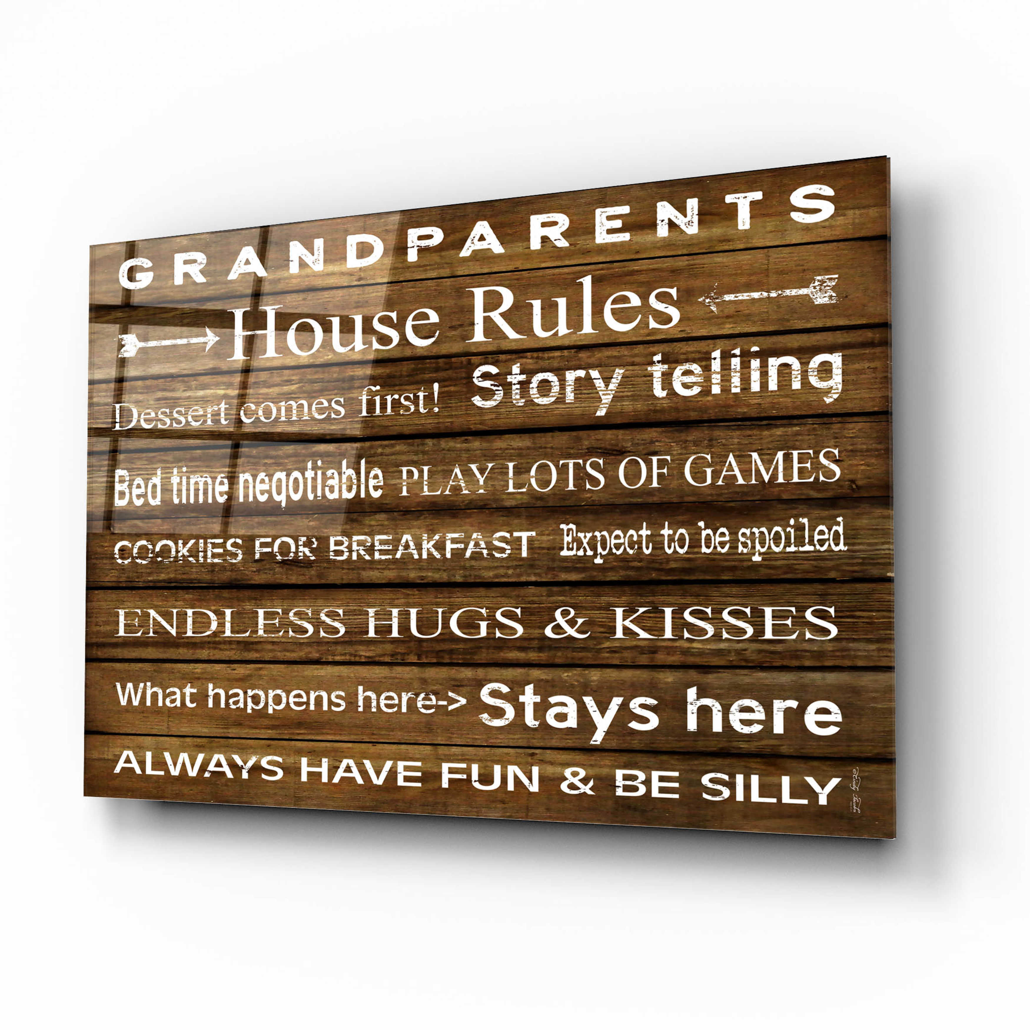Trinx Grandparents House Rules by on Wayfair