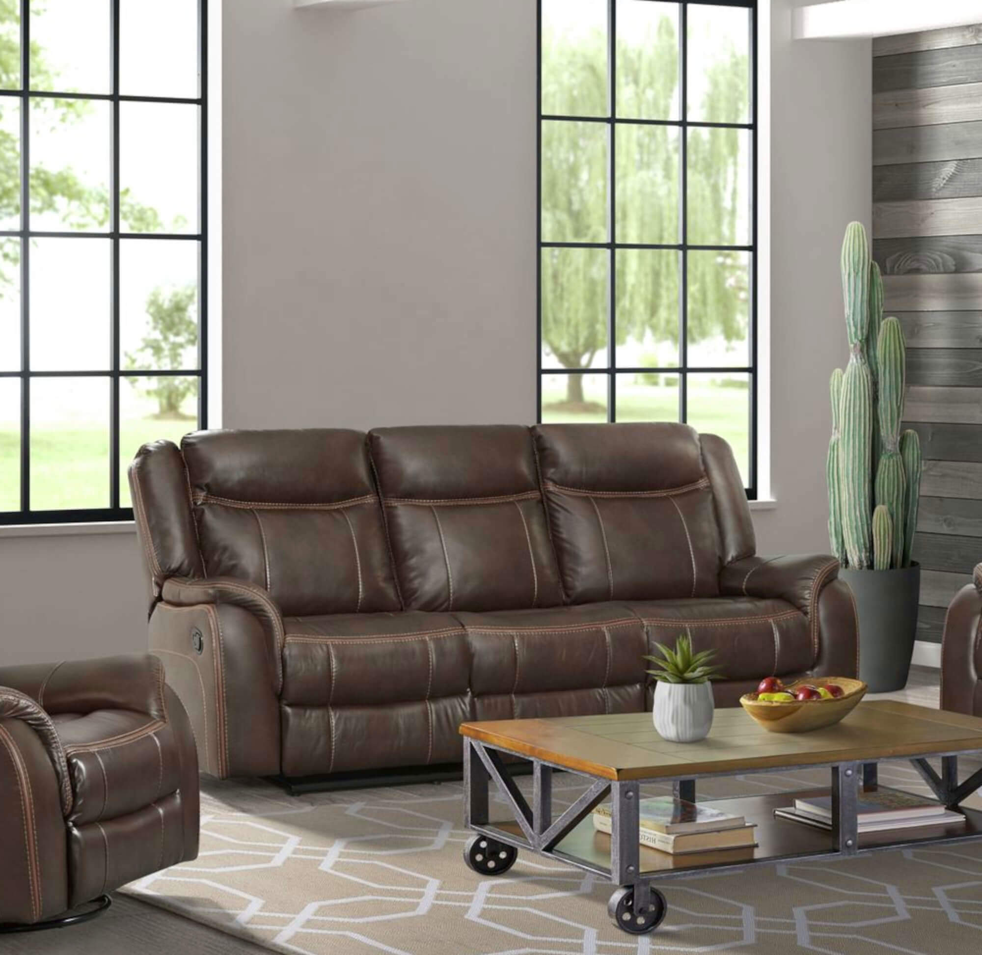 Latitude Run® Avant 86'' Vegan Leather Sofa | Wayfair