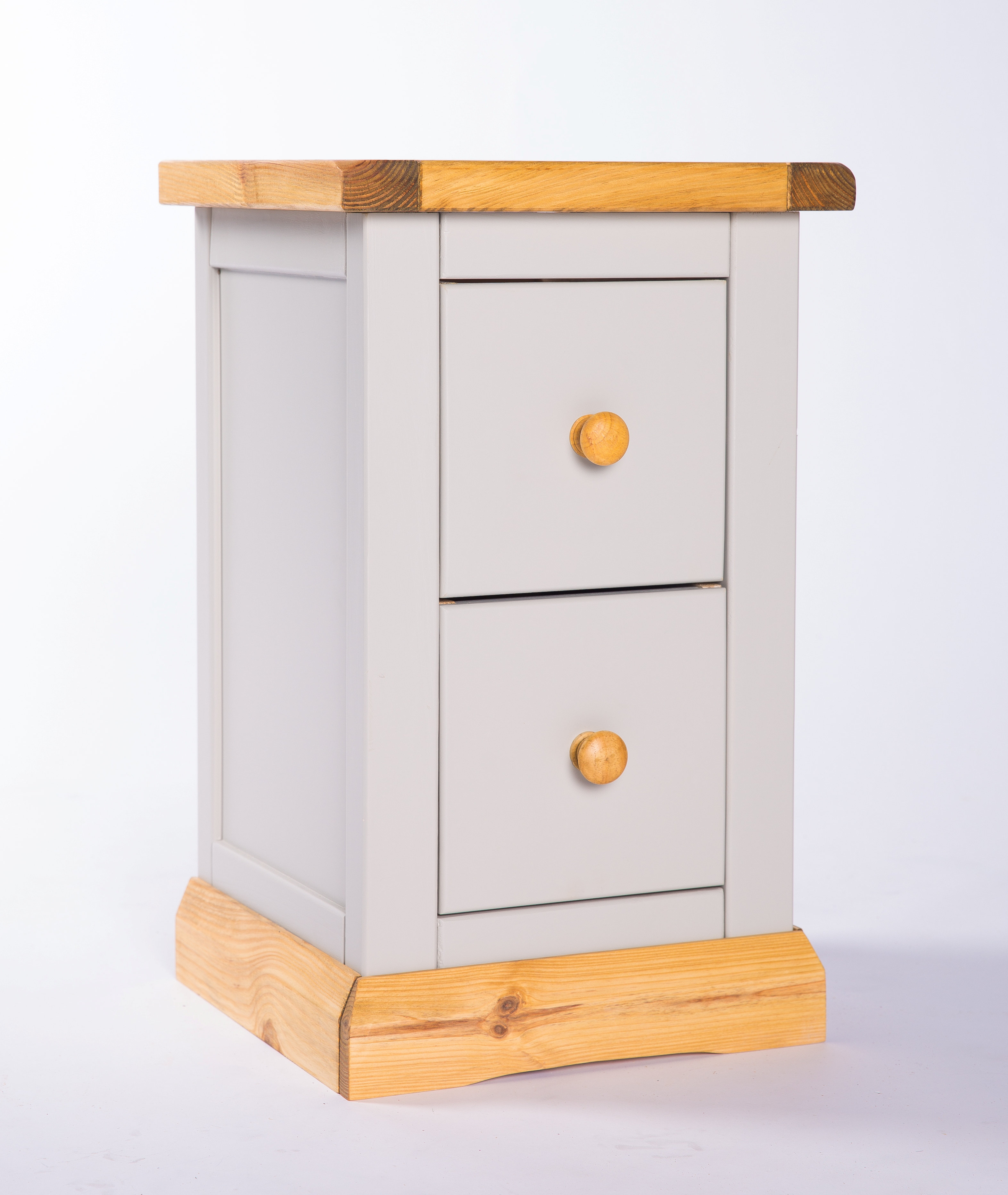 Brambly Cottage Wardlow Solid + Manufactured Wood Bedside Table