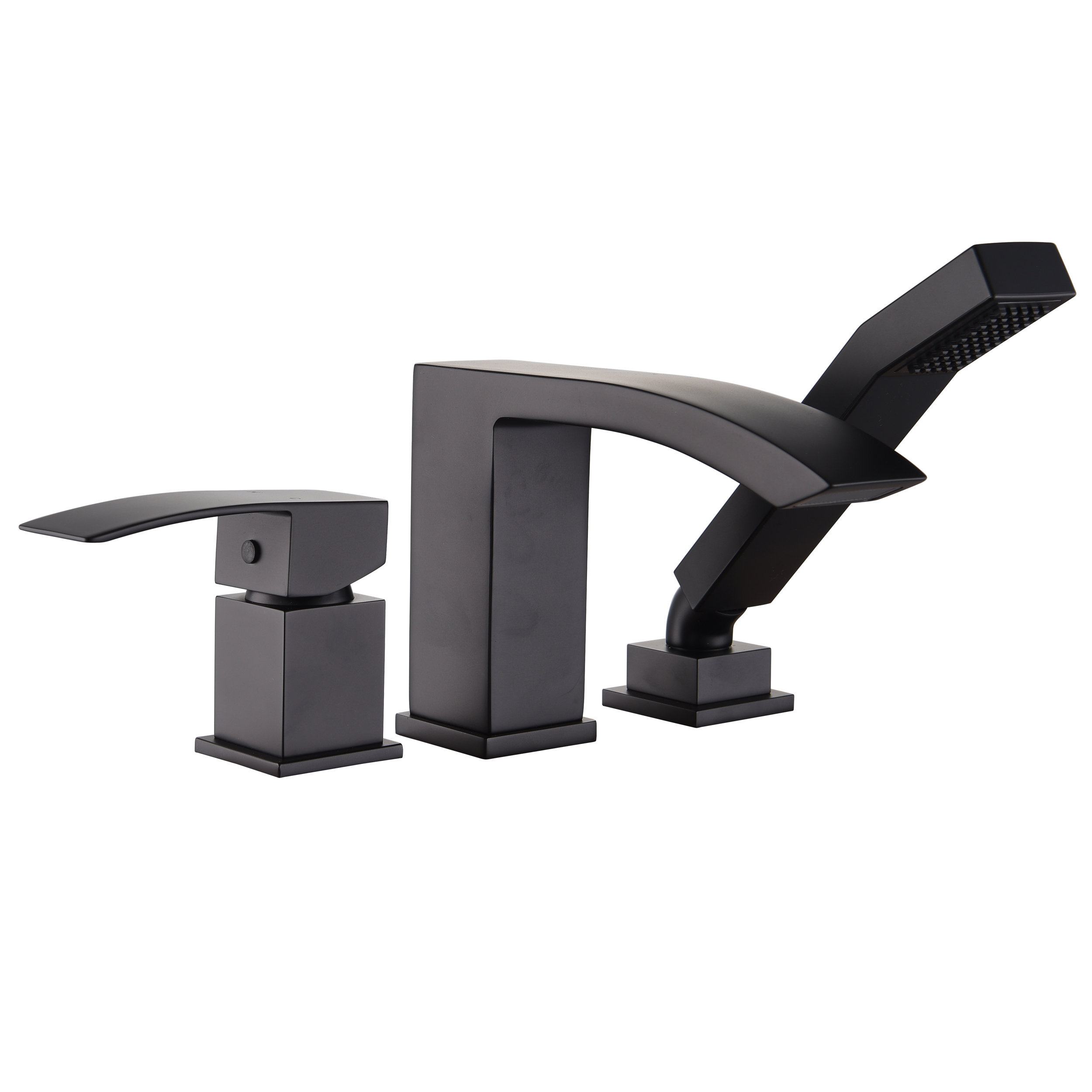 Orren Ellis Twinsburg Single Handle Deck Mounted Roman Tub Faucet Trim