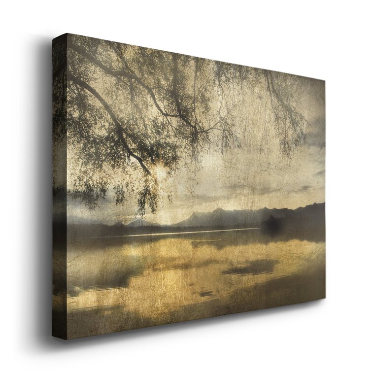 Winston Porter Golden Staffelsee Lake On Canvas Print | Wayfair