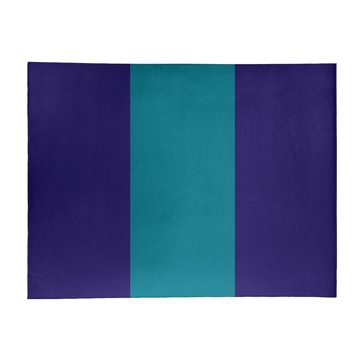 East Urban Home Chenille Dark Purple/Teal Rug | Wayfair
