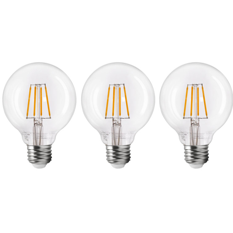 Torchstar Vintage Dimmable G25 Led Globe Light Bulbs With E26 Base Ul Es Listed 4 5w 40w Eqv 2700k Reviews Wayfair