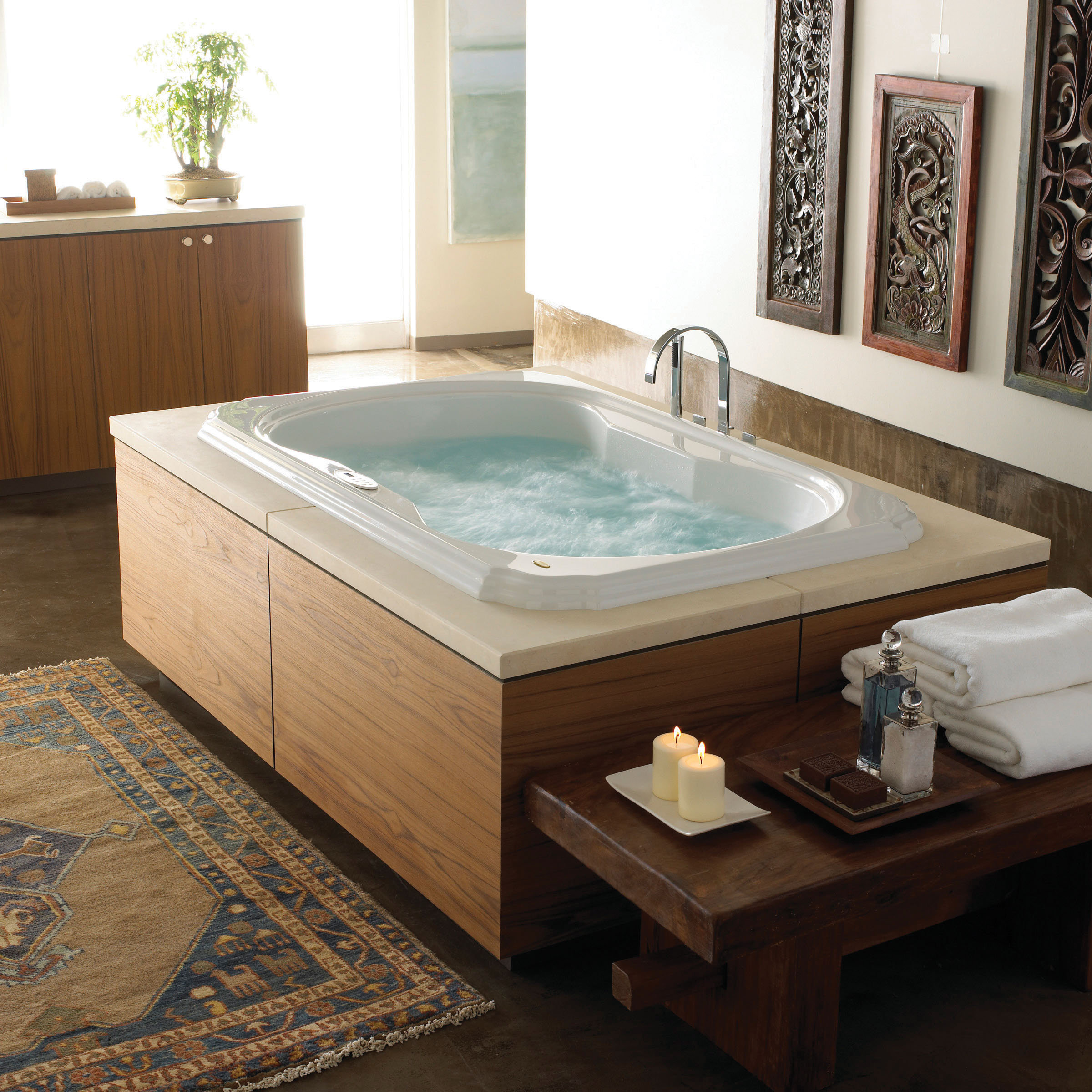 JACUZZI® Bellavista™ 72'' x 42'' Drop In Whirlpool Acrylic Bathtub