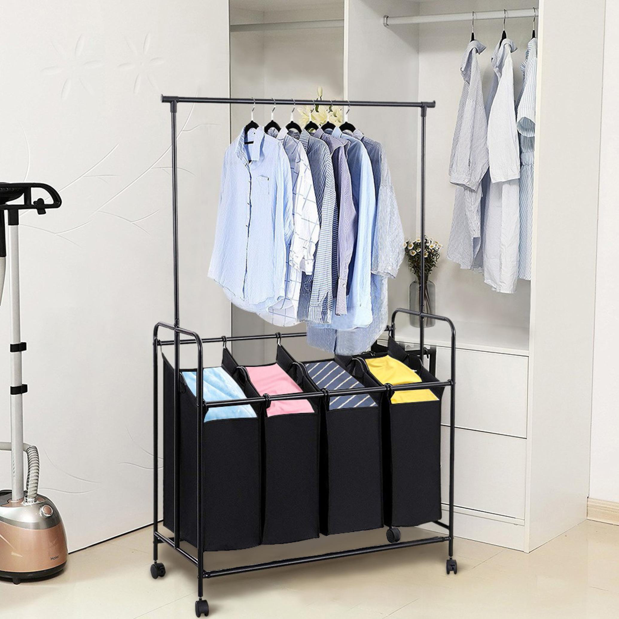 Rebrilliant Oxford Cloth Dirty Clothes Cart Storage Dirty Clothes