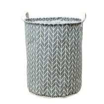 Decorative and Convenient for Kids Bedroom Pineapple Jacone Large Laundry Basket Canvas Fabric Waterproof Cylindric Laundry Hamper Storage Basket with Handles 