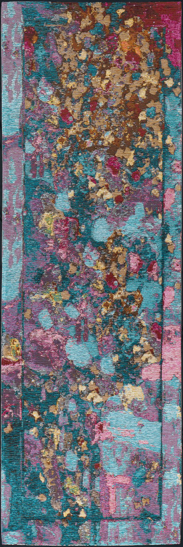Ivy Bronx Parham Abstract Teal/Red/Yellow Area Rug Wayfair