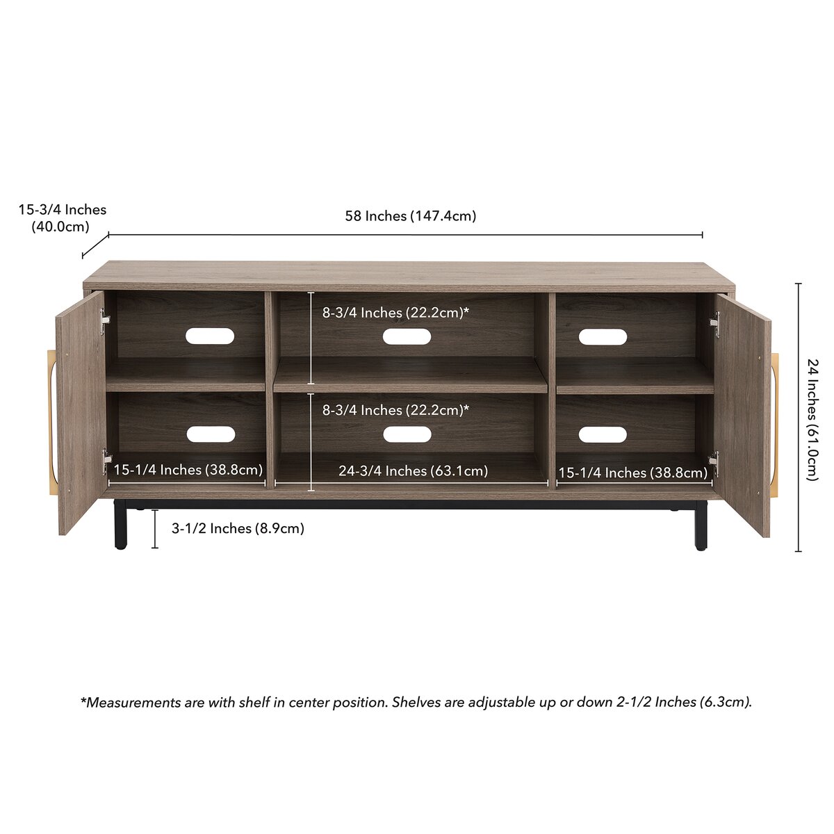 Mercury Row® Osterberg TV Stand for TVs up to 65