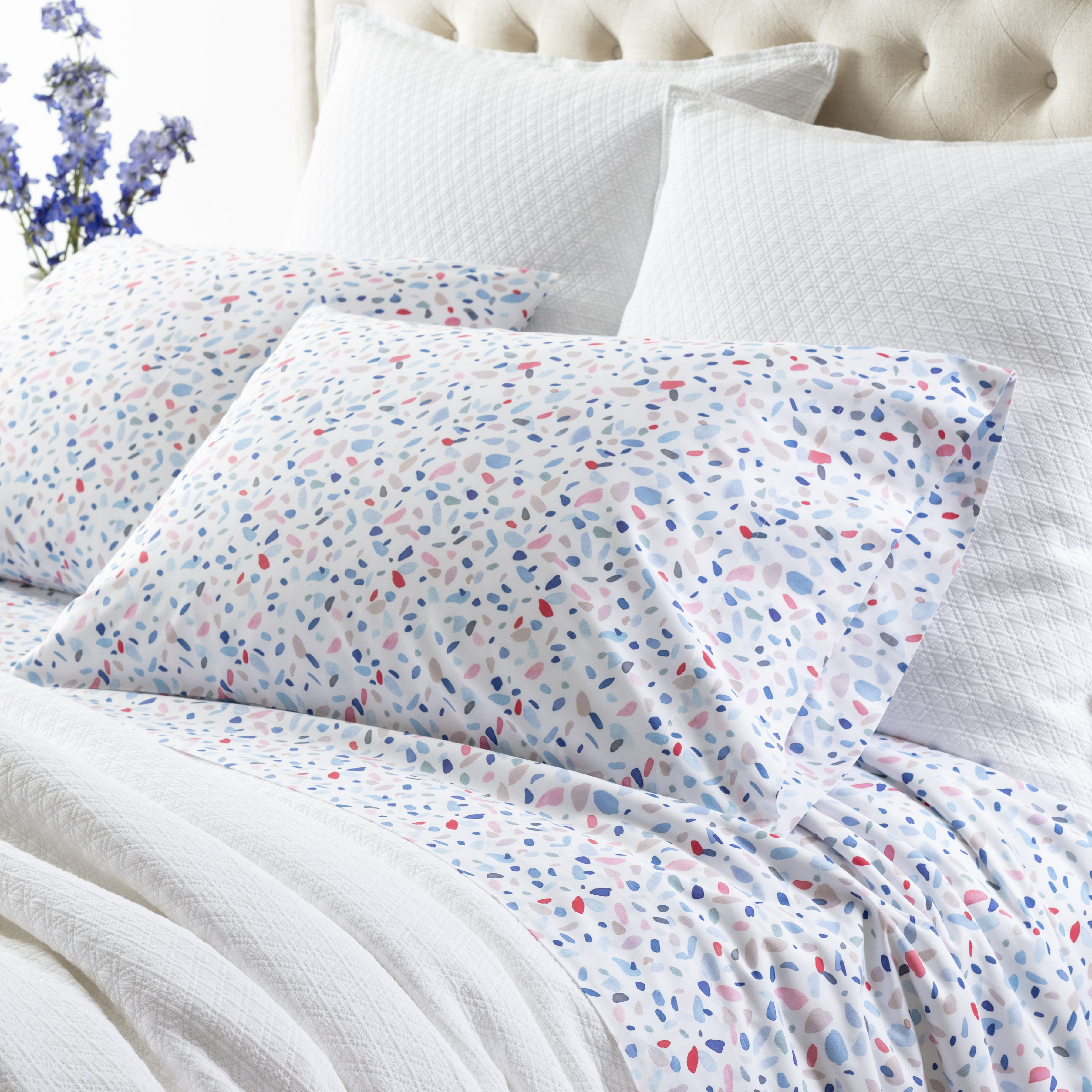 blue coral duvet cover