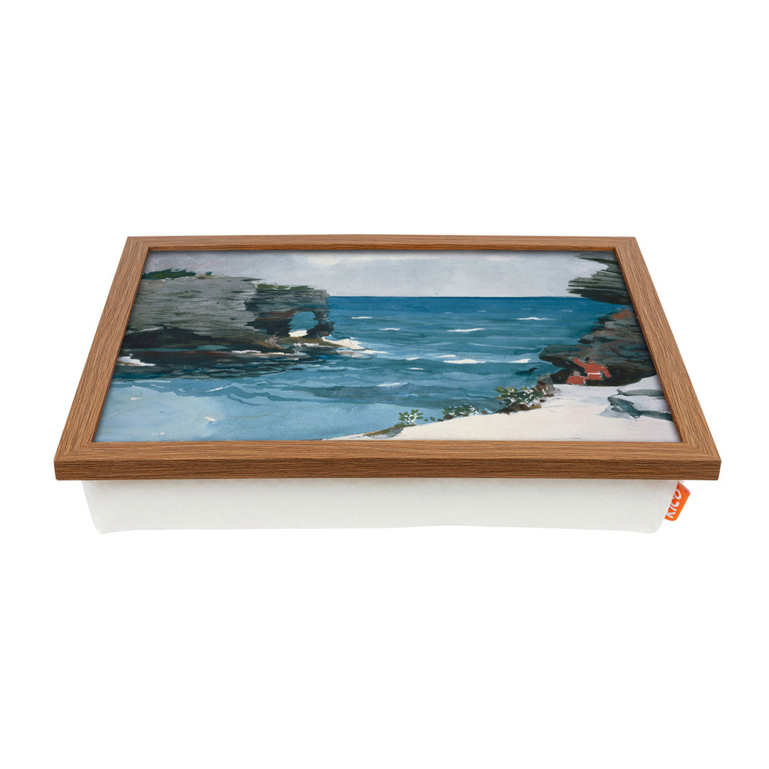 East Urban Home Laptop-Tablett Rocky Shore Bermuda von Winslow Homer
