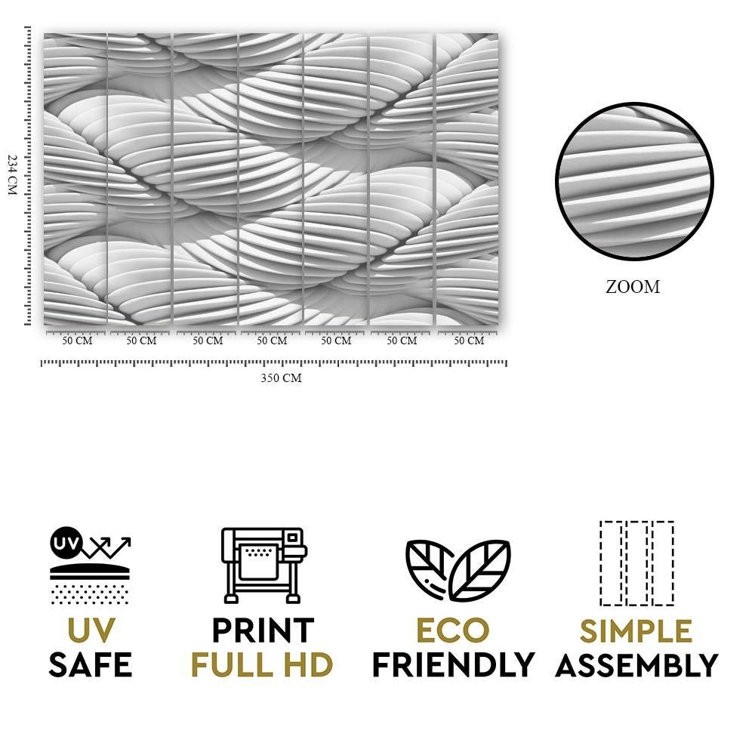 Ebern Designs Pompey 3D Embossed Matte Wallpaper Roll | Wayfair.co.uk
