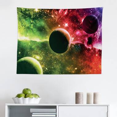 Galaxy Planet Tapestry Wall Hanging Tapestry Psychedelic Bedroom Home Decoration 