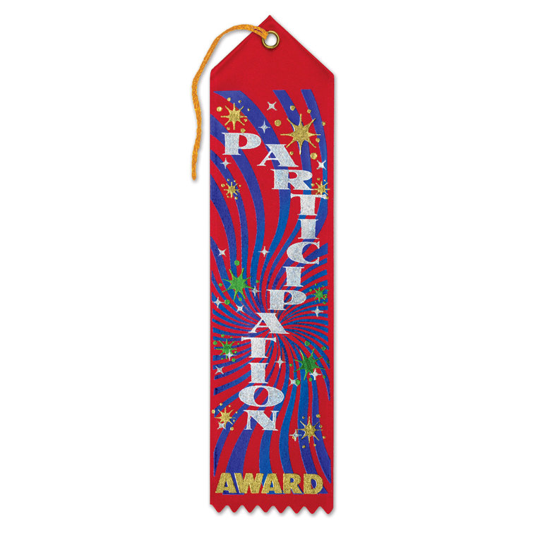 Cgs Ribbons The Beistle Company Participation Award Ribbon | Wayfair