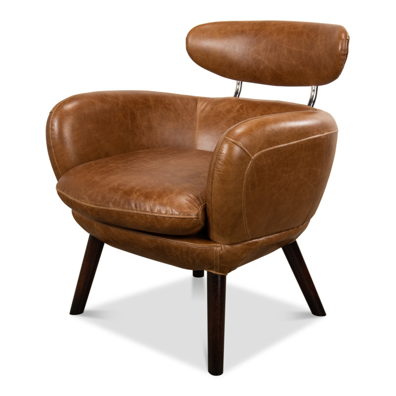 Sarreid Ltd Sinclair Leather Armchair | Perigold