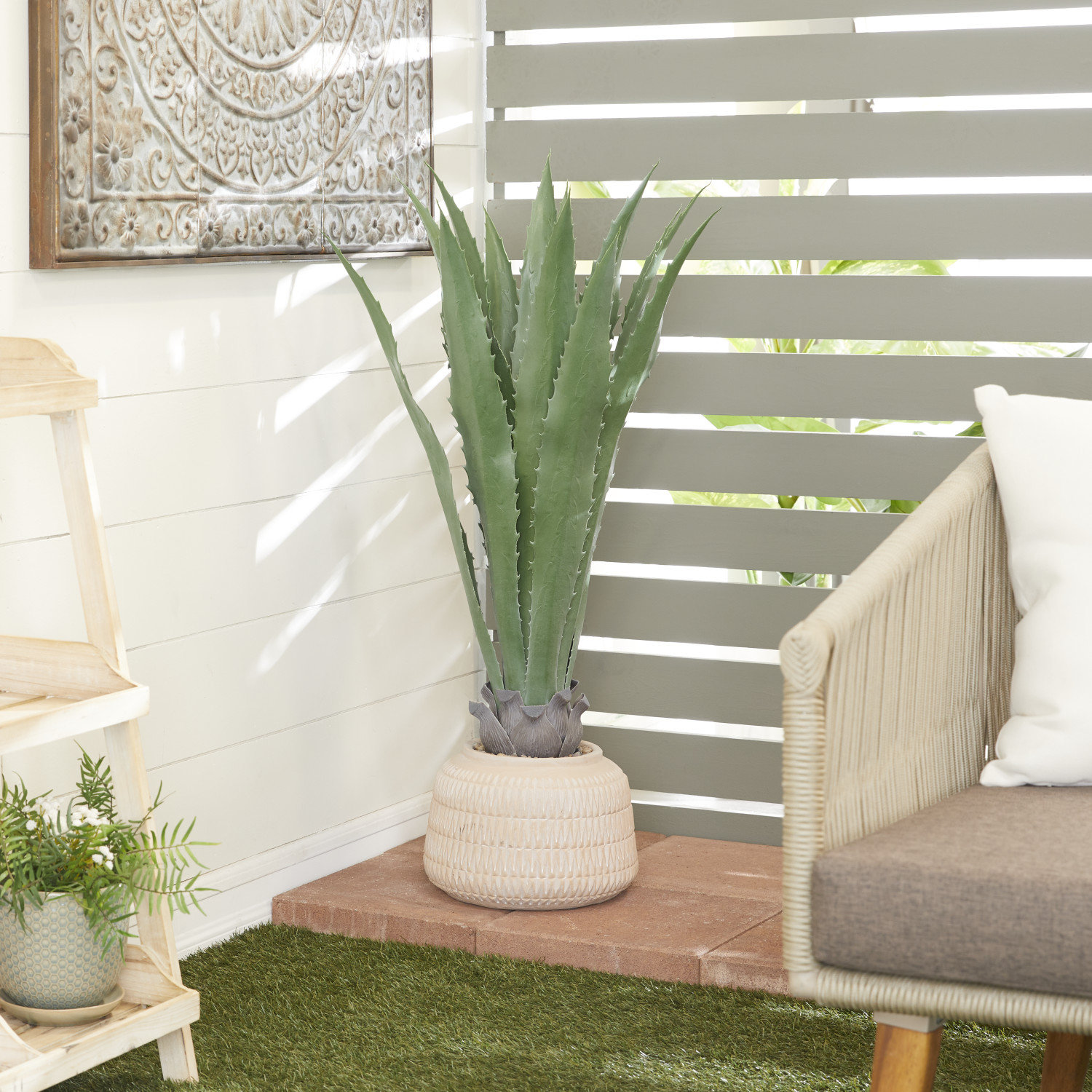 Primrue 37'' Faux Agave Plant in Pot Wayfair