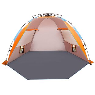 Sumerice Family Beach Tent and Sun Shade UV Cabana Shelter Lightweight Collapsible Fishing Hiking Breathable Portable and Windproof Camping 
