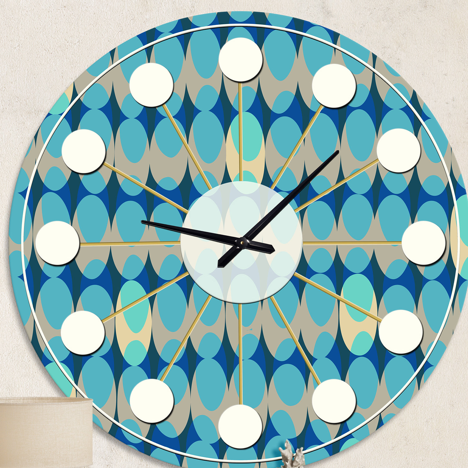 East Urban Home Retro Abstract Design XV MidCentury Modern wall