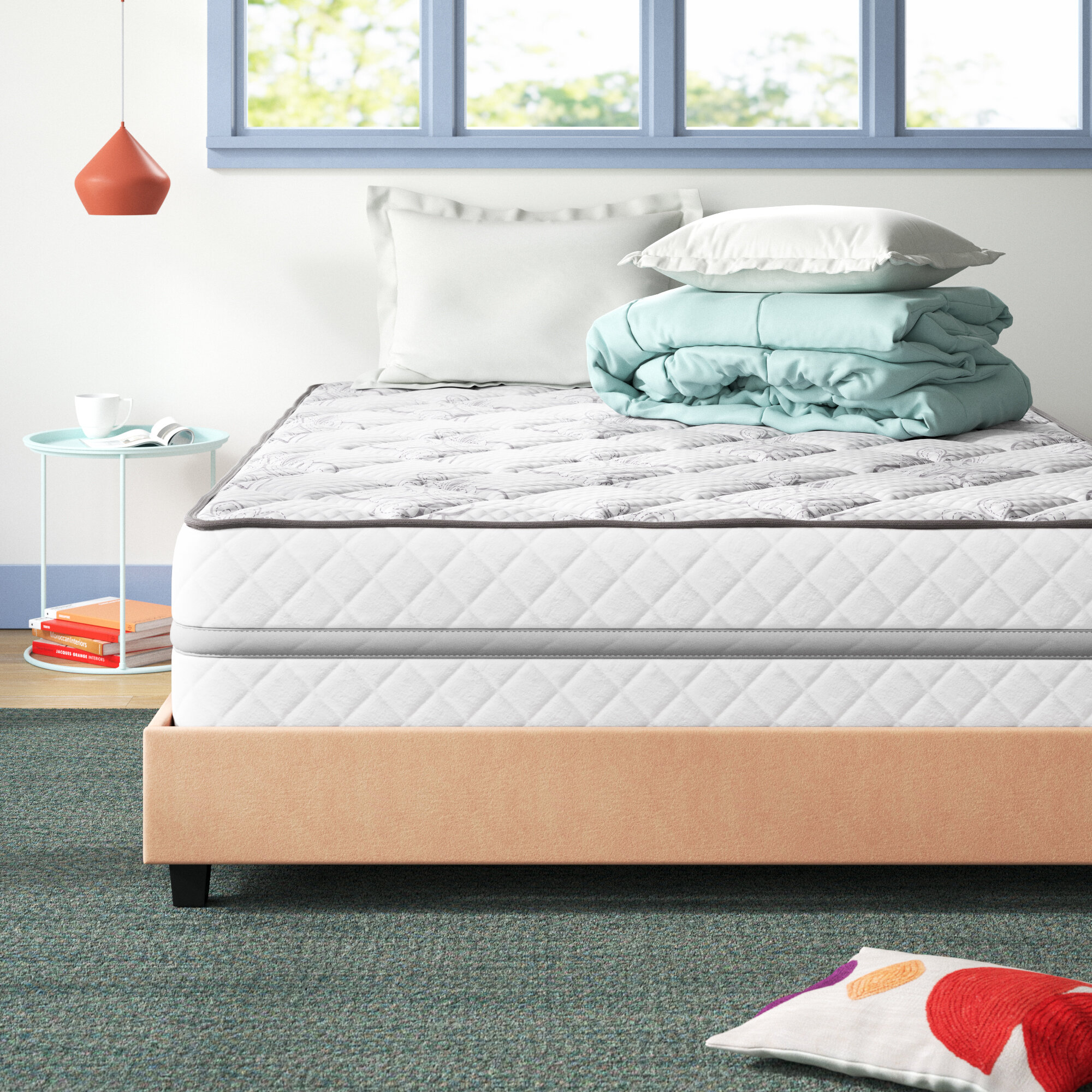 Modway Kate 8” Full Innerspring Mattress Firm Mattress For Child or Guest Ro 