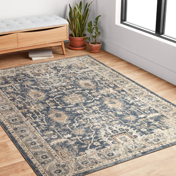 Charlton Home® Sagefield Performance Gray;Ivory/Beige/Gray/Charcoal Rug ...
