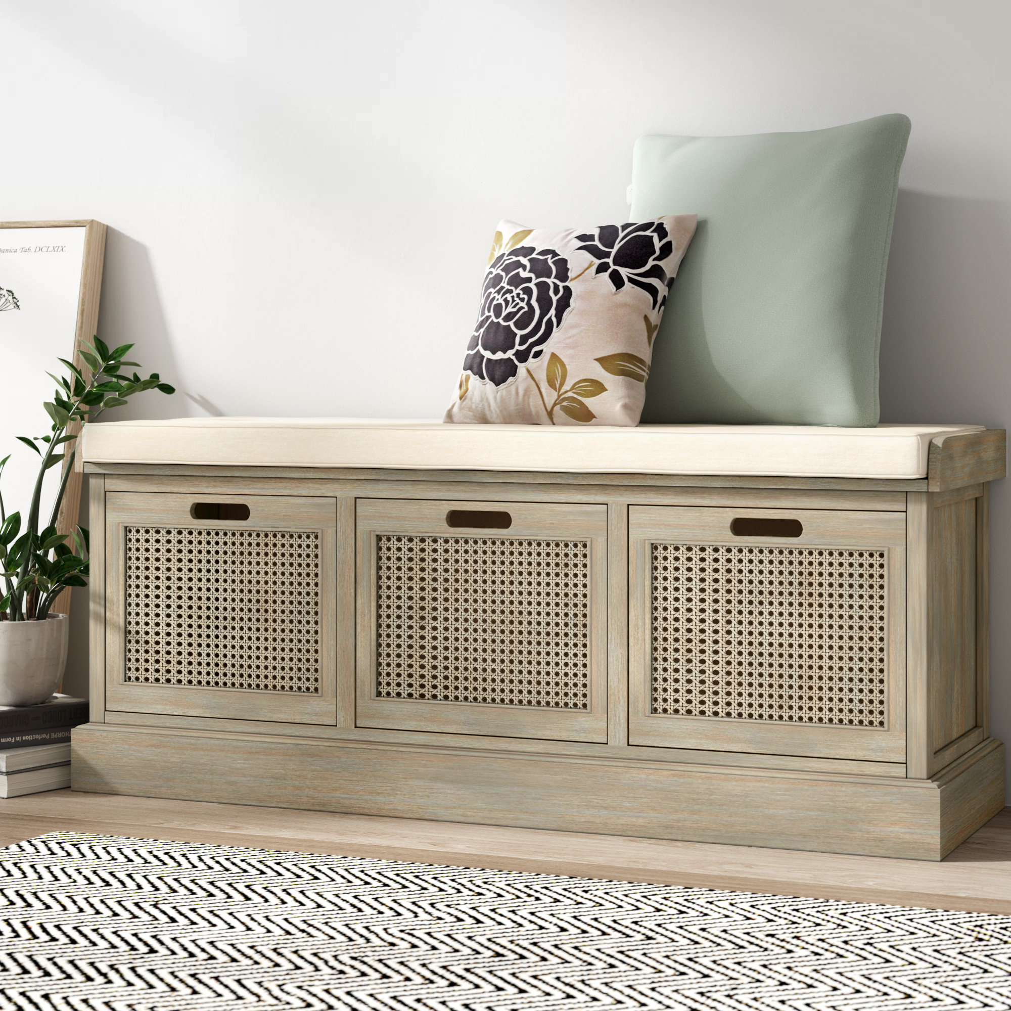 shoe storage bench with cushion dunelm