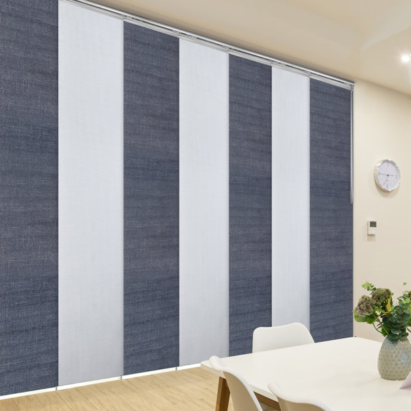 Rod Desyne 7-Panel Single Rail Blackout Vertical Blind