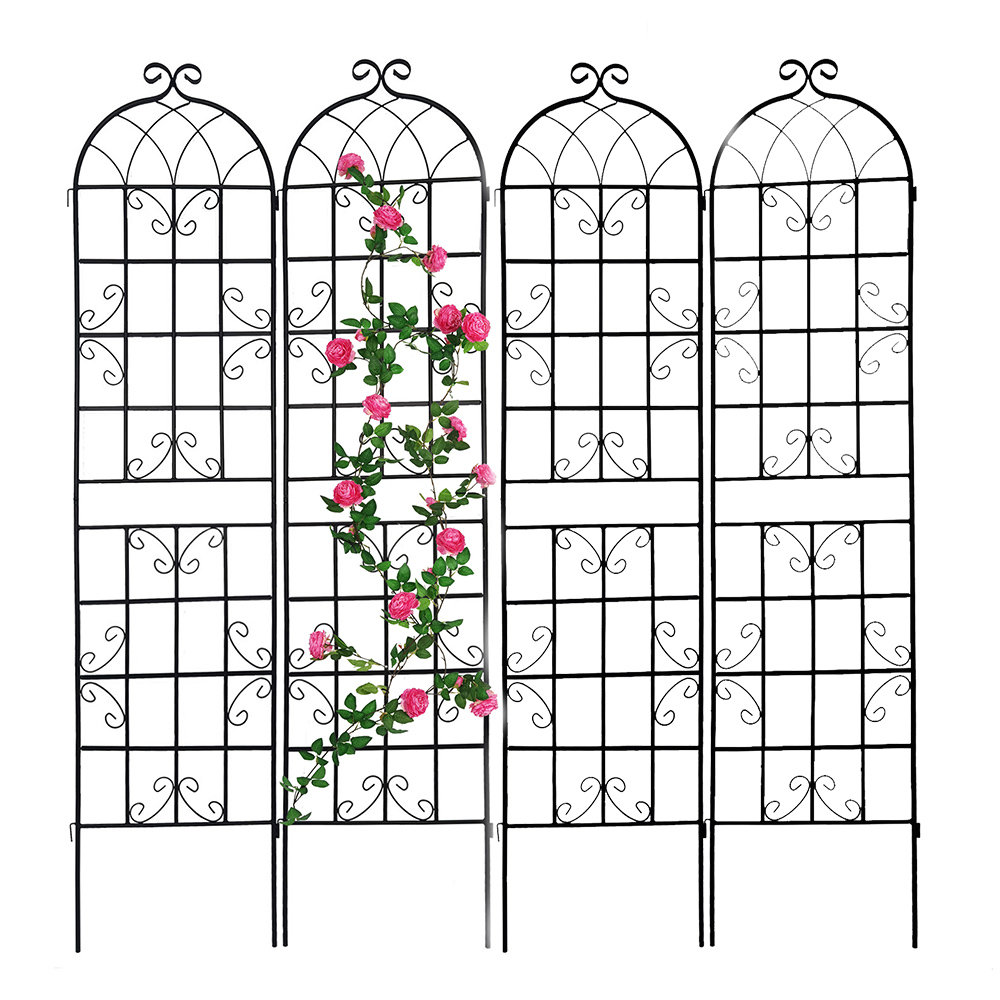 Red Barrel Studio® Elbertha Garden Trellis Metal Trellis 86"H Climbing