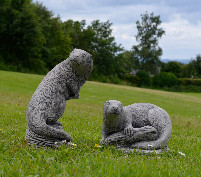 Happy Larry 2-tlg. Statuen-Set Otter Lombardo