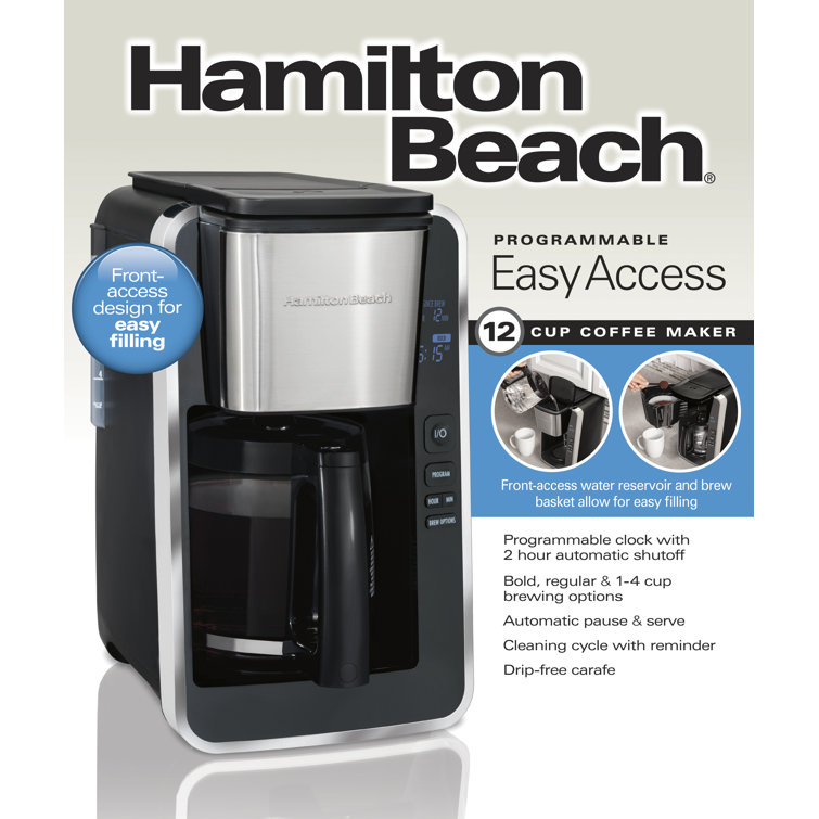 Hamilton Beach 12-Cup Easy Access Deluxe Coffee Maker \u0026 Reviews | Wayfair