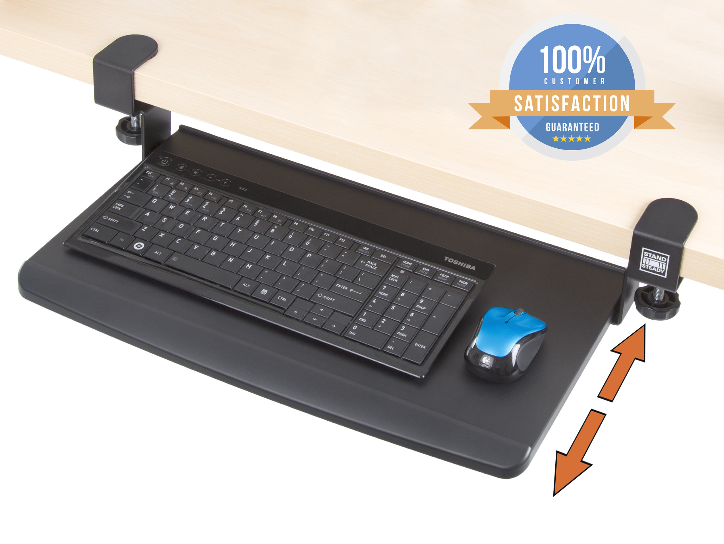 Stand Steady 4.75'' H Desk Keyboard Tray/Drawer Wayfair