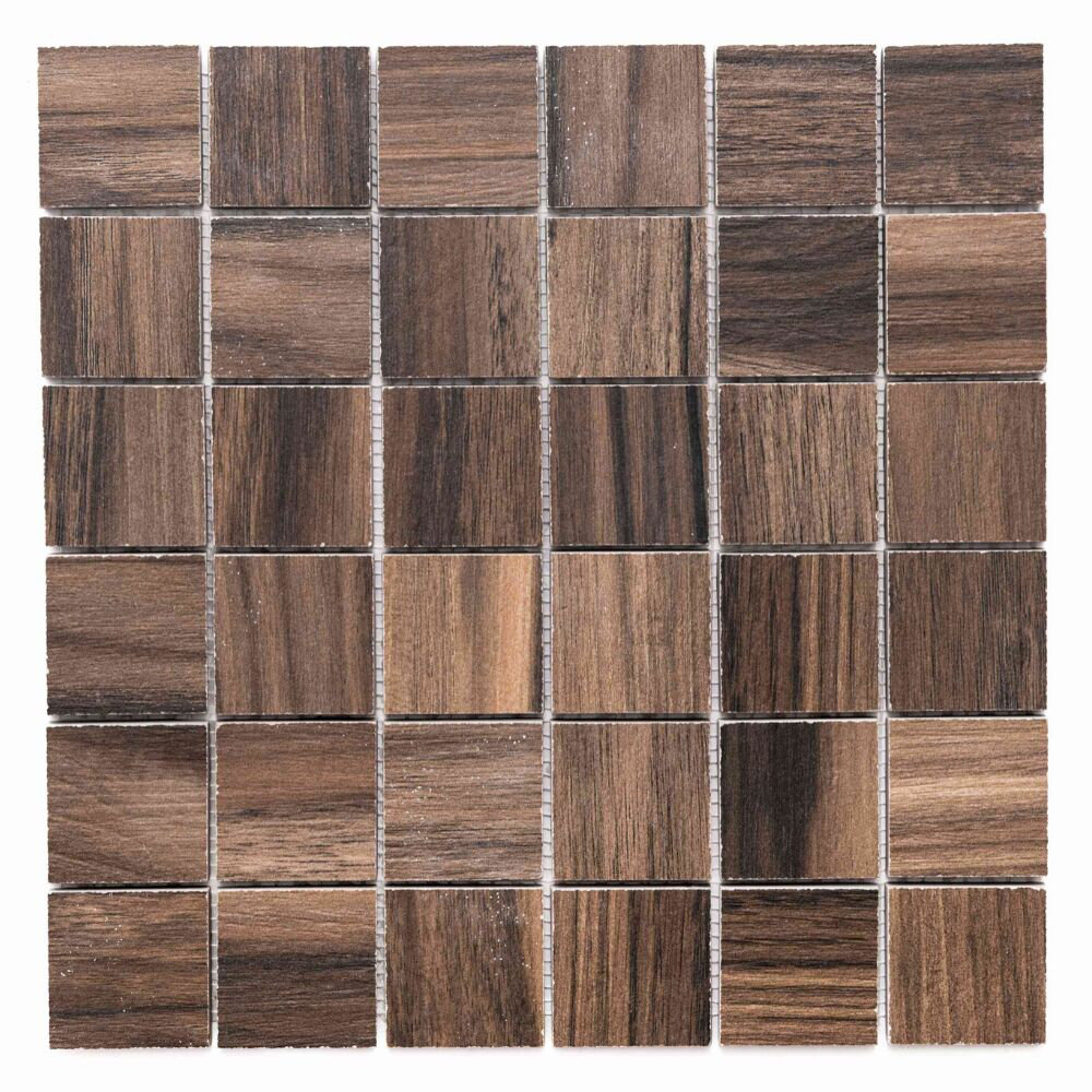 Long Island Mosaics & Tile Honolulu 12" x 12" Porcelain Grid Mosaic