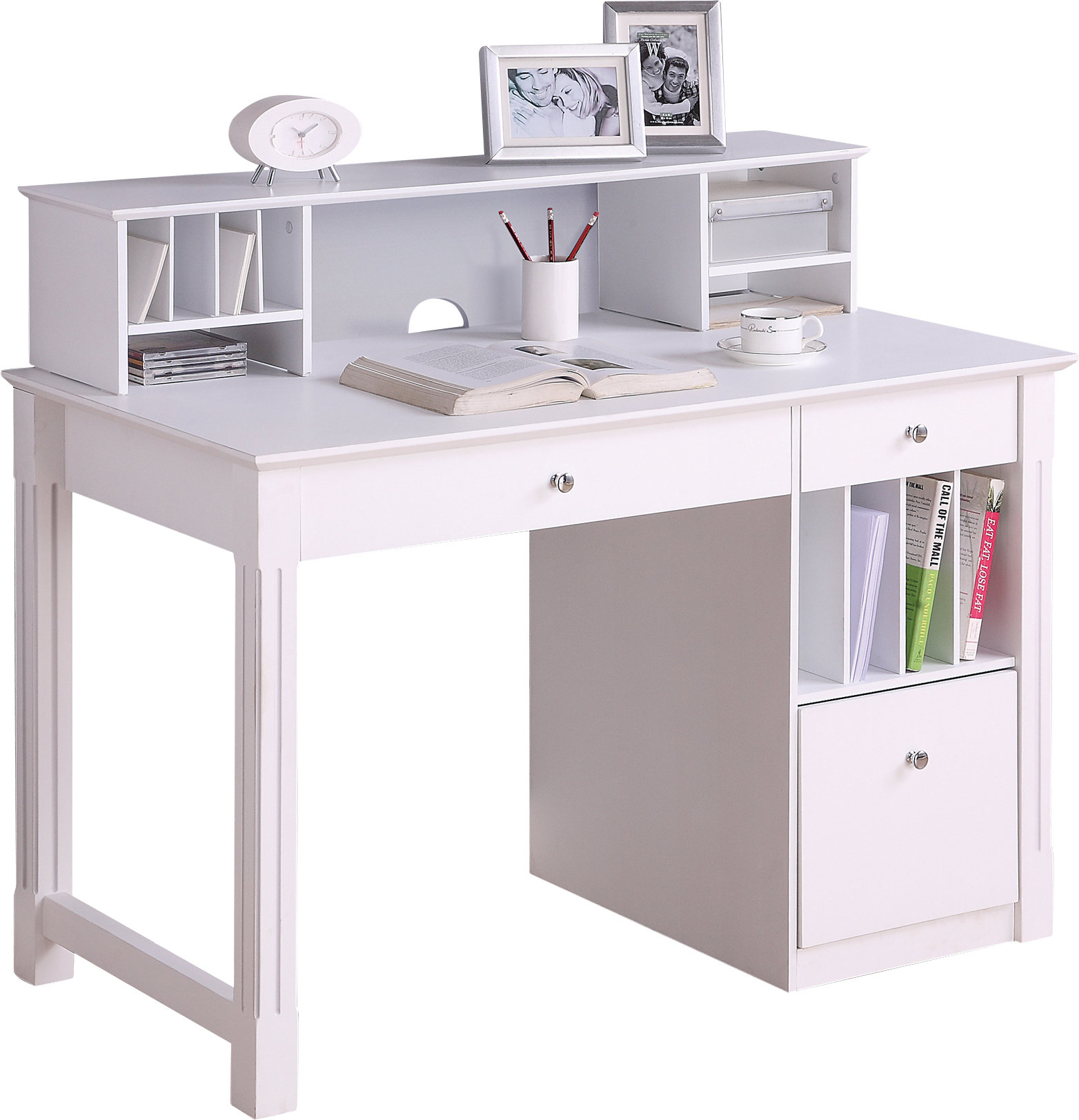 Latitude Run® Goodyear Computer Desk with Hutch & Reviews Wayfair