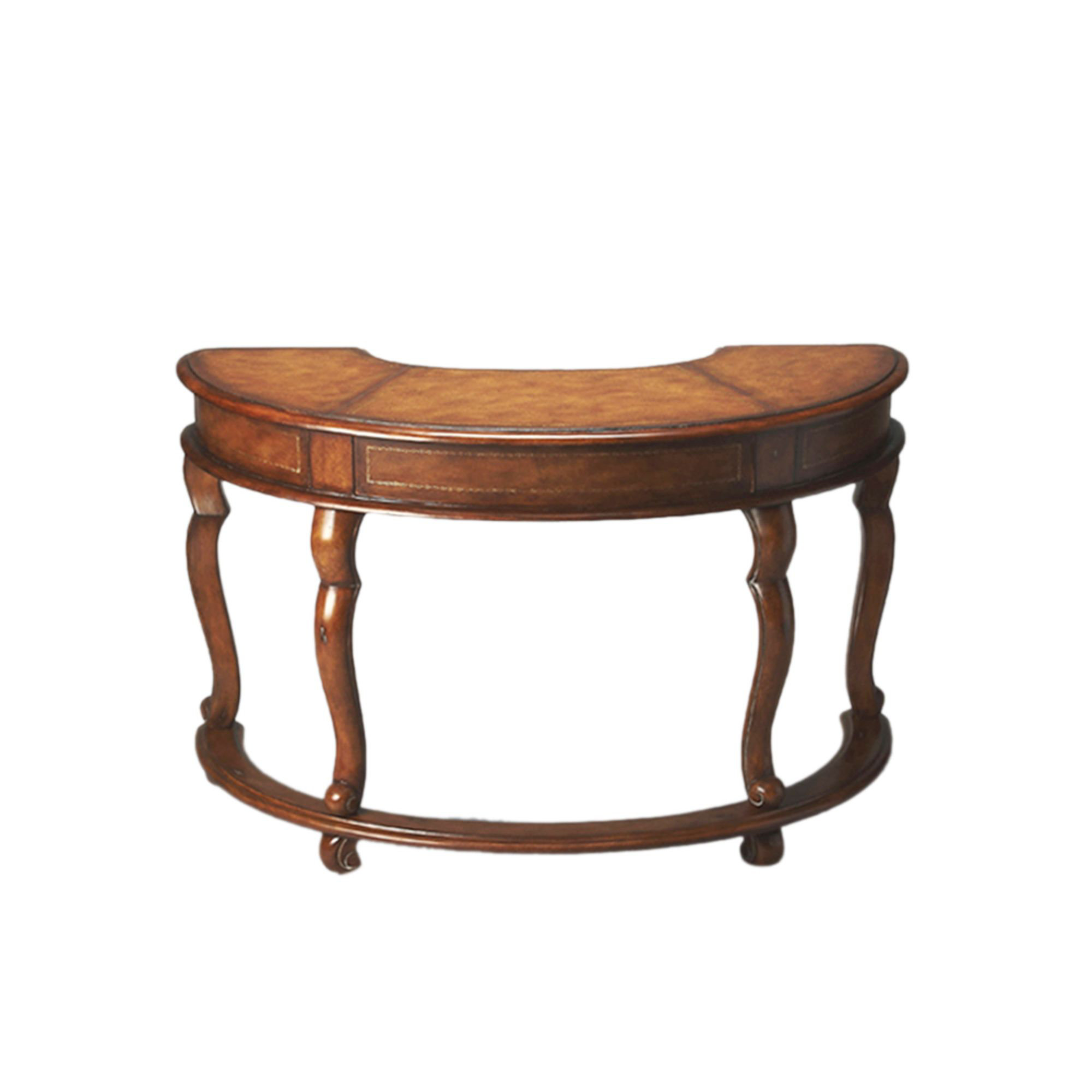 Fleur De Lis Living Gavyn Solid Wood Curved Desk Wayfair