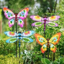 25pcs Butterfly Stakes Outdoor Yard Planter Flower Pot Bed Garden Decor 2017~ 