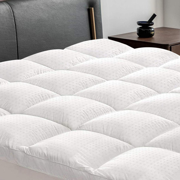 Details about   Cooling Matress Topper Quilted Down Alternative Mattress Pad Extra Deep Pocket 