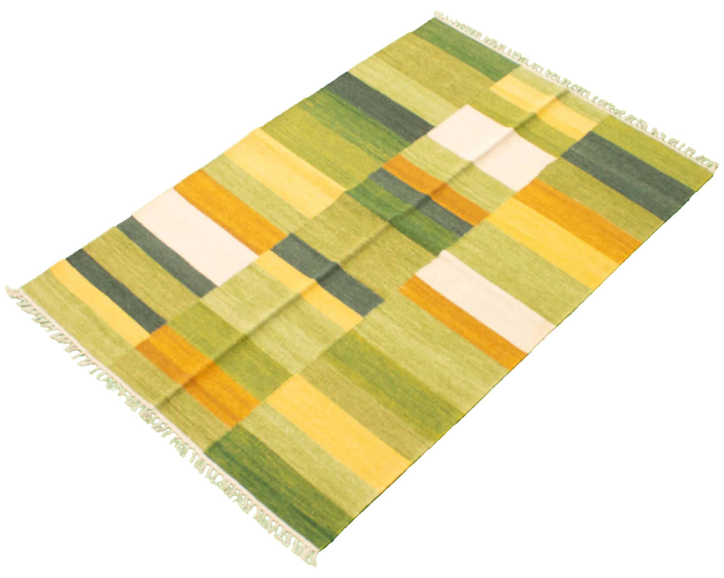 Latitude Run® Emmeryn Handmade Flatweave Wool Light Green Rug Wayfair