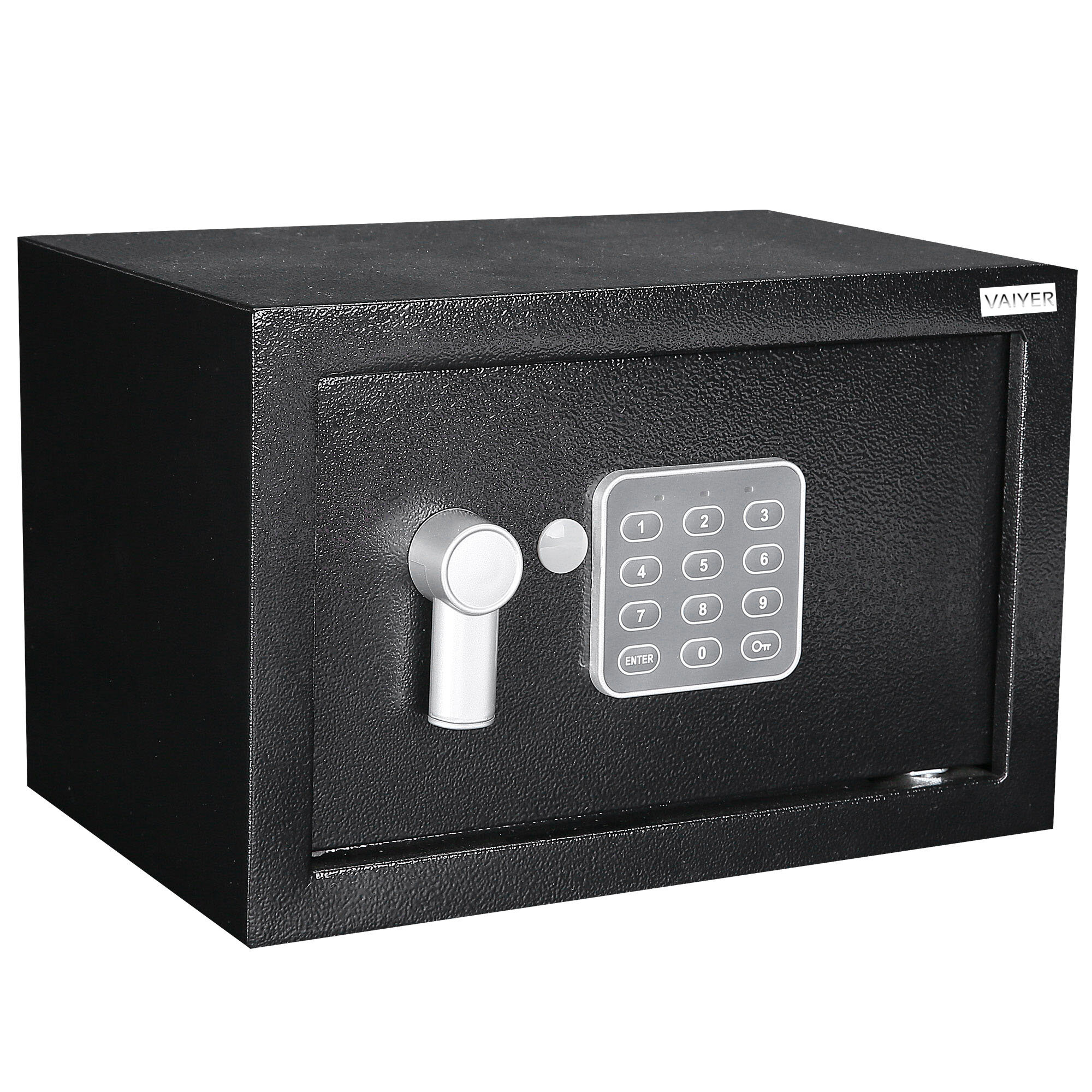 Steel Plate with Emergency Key 1.0 Cubic Feet H HUKOER Electronic Digital Security Safe Box Lock Box 