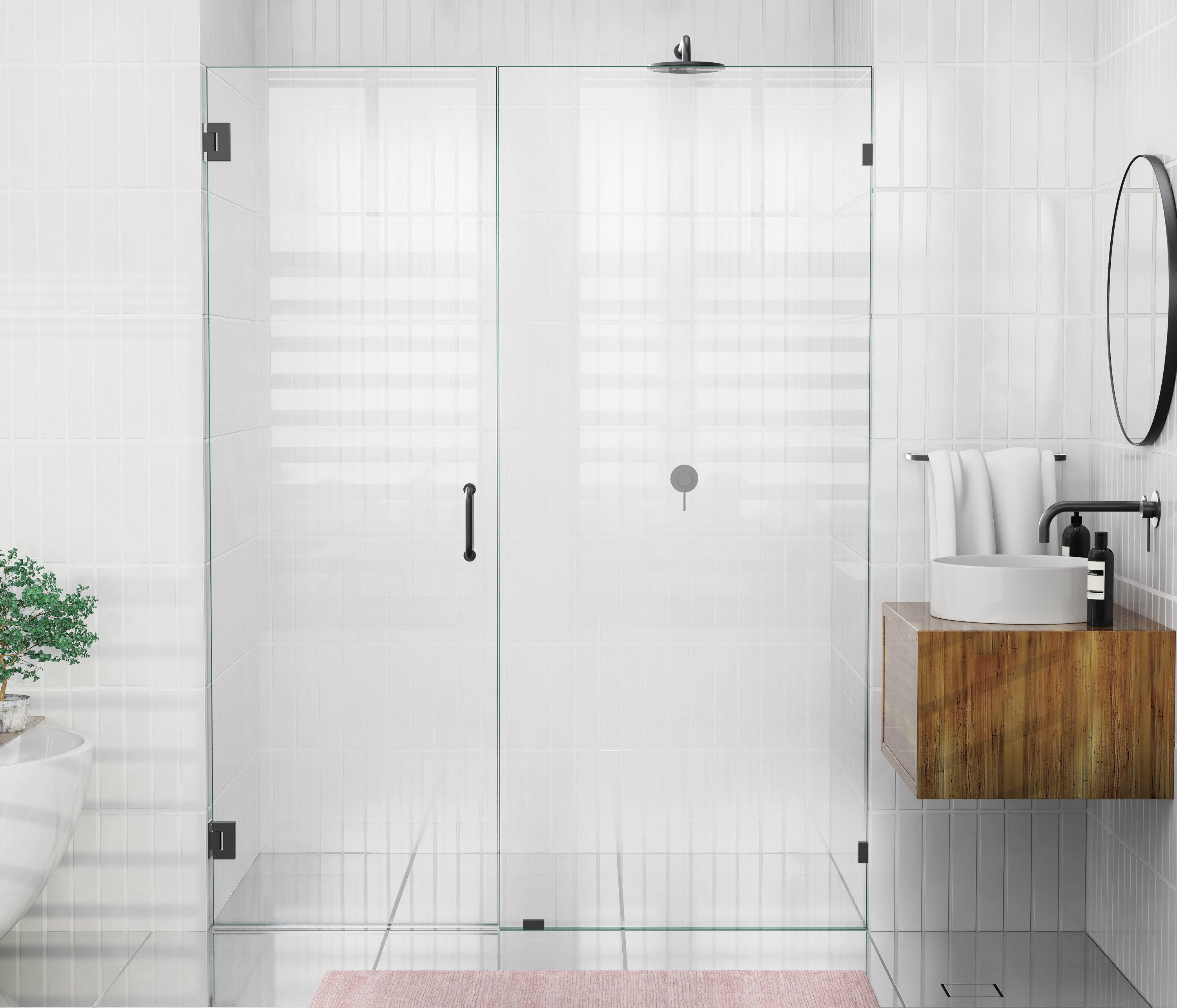 Frameless Shower Doors Custom Mirror